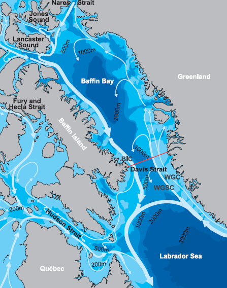 Western Greenland Circulation Patterns from Curry et al., 2011
